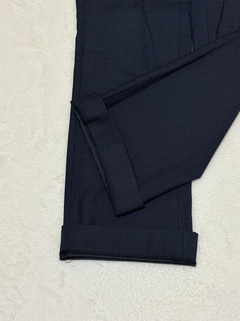 スーツカンパニー READ 【上42 下40】 ウール100 パンツスーツ 濃紺