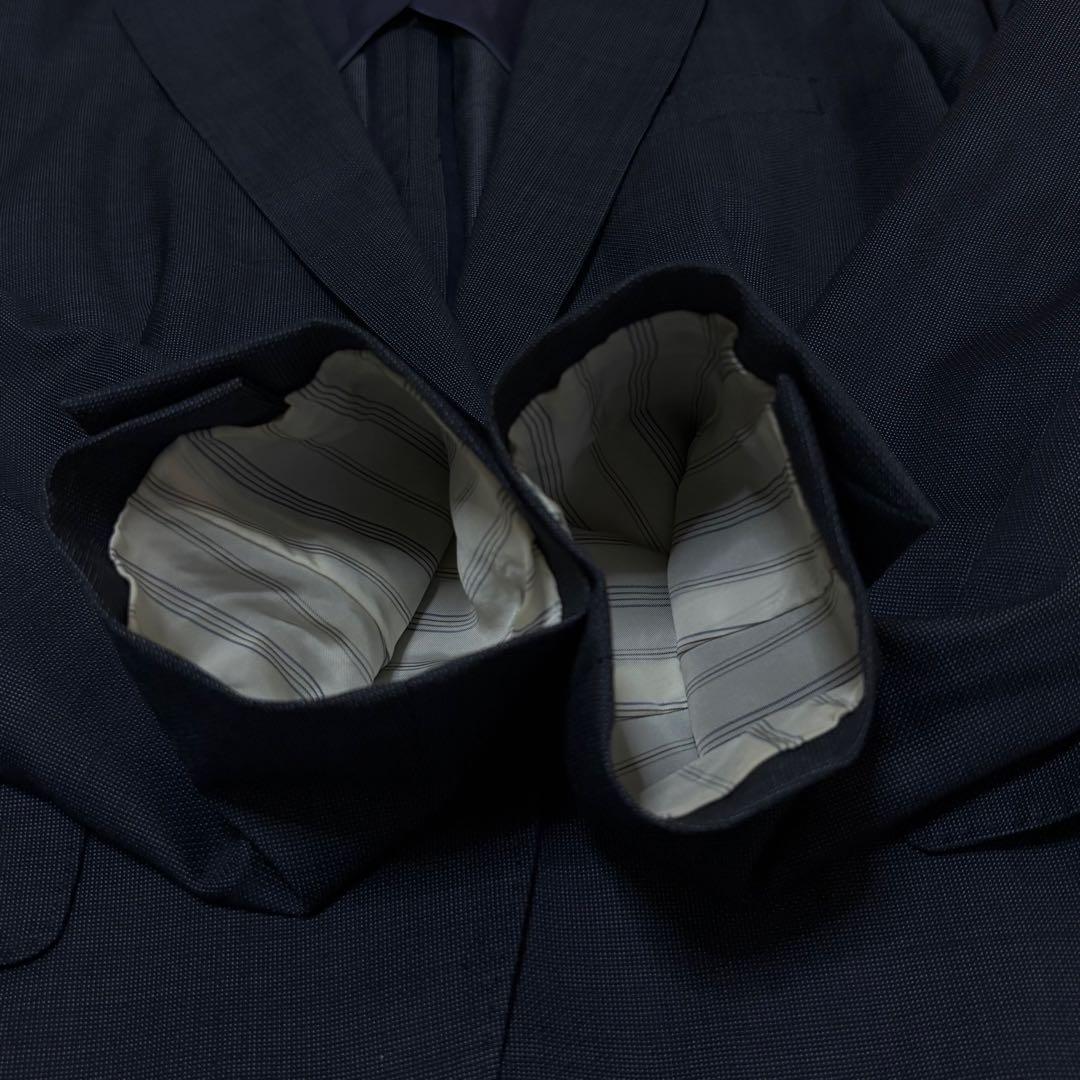 スーツカンパニー READ 【上42 下40】 ウール100 パンツスーツ 濃紺