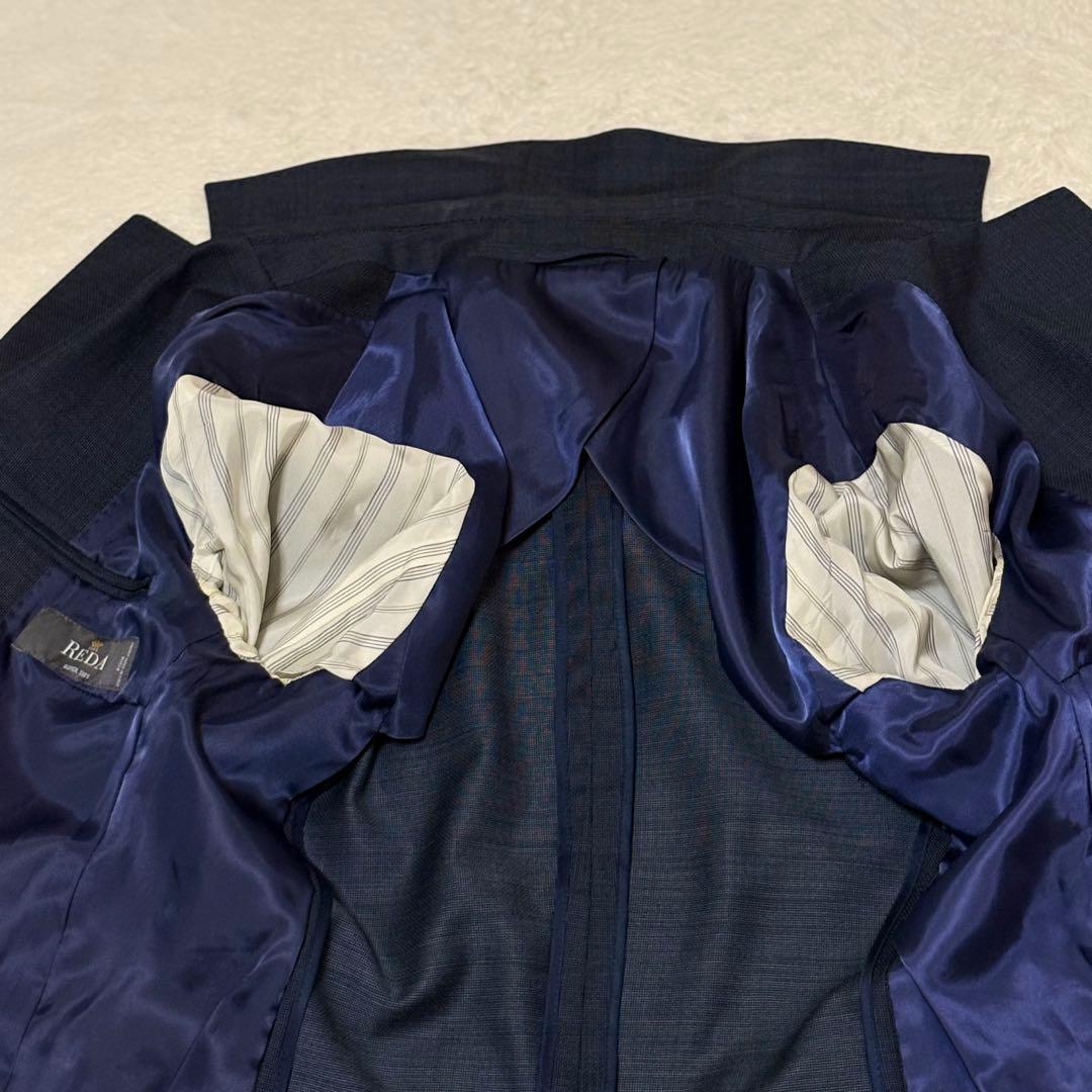 スーツカンパニー READ 【上42 下40】 ウール100 パンツスーツ 濃紺