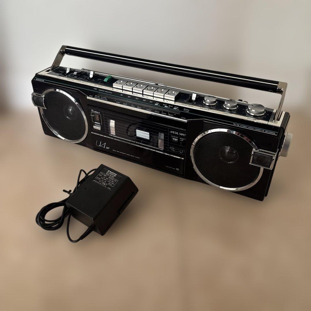 ★当時物★ SANYO MR-U4SF ラジカセ