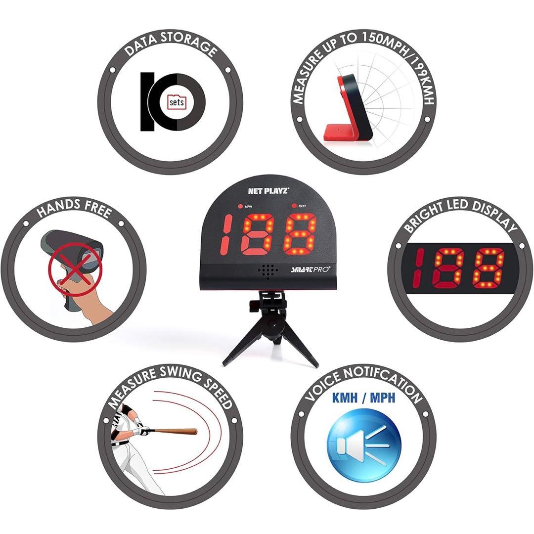 スピードセンサートレーニング機器 ハンズフリーレーダーガン　スピードガン　球速