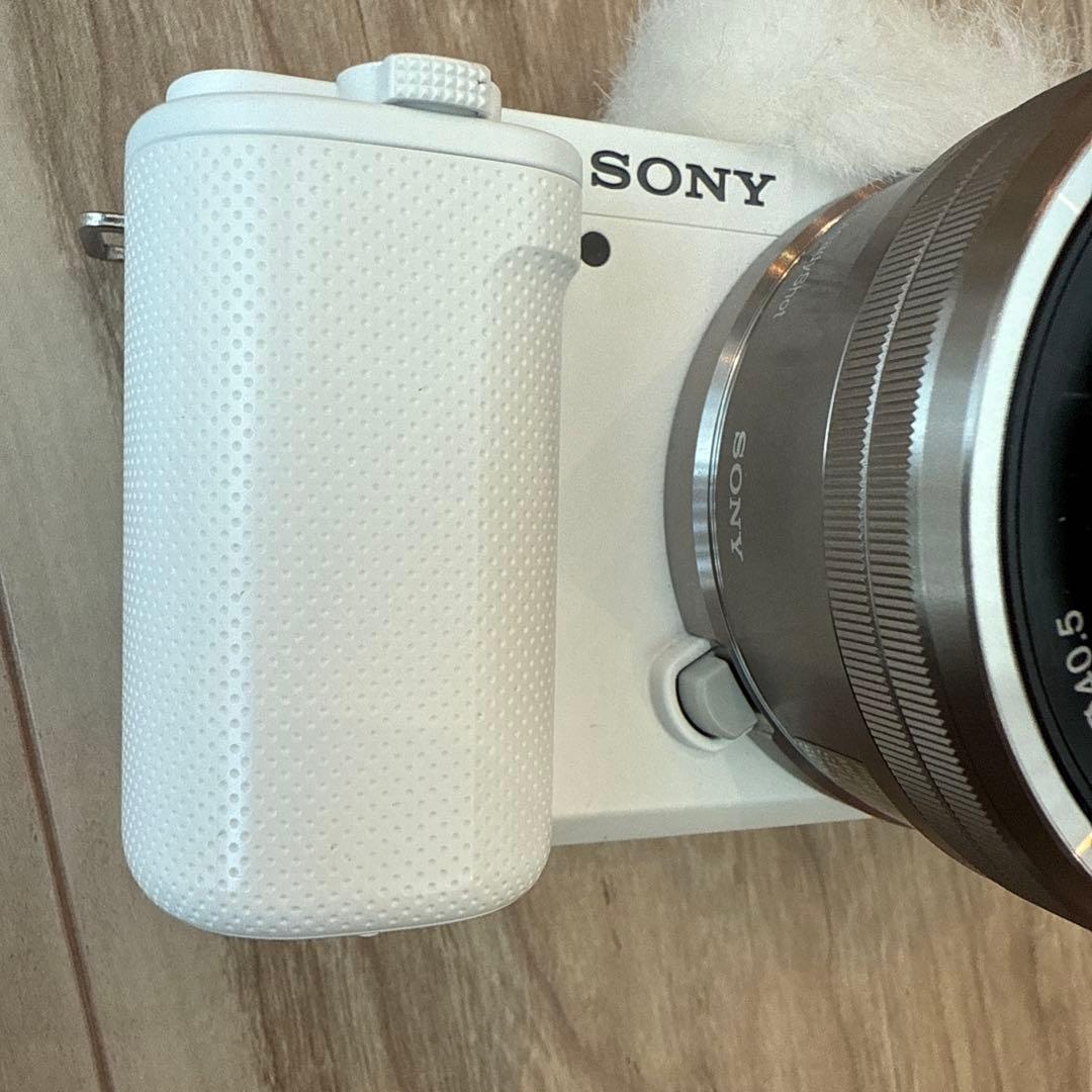 SONY ZV-E10レンズキット　シューティンググリップセット　白