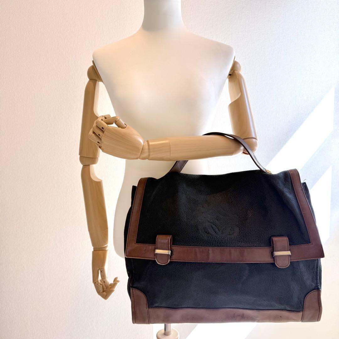LOEWE ロエベ　アナグラム　ブリーフケース　ビジネスバッグ　ヴィンテージ
