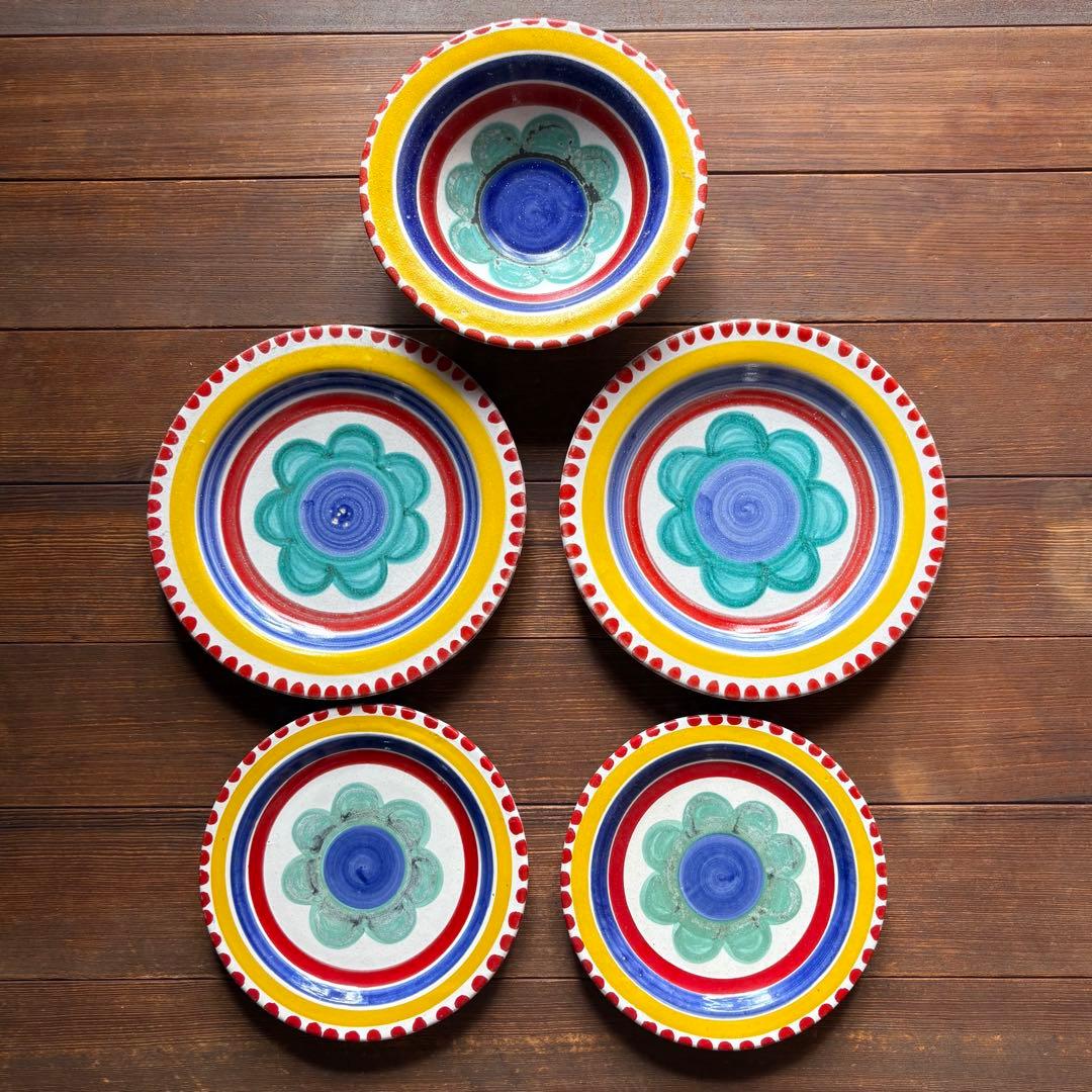 イタリア製★アンティークDesimone ディナープレートセット