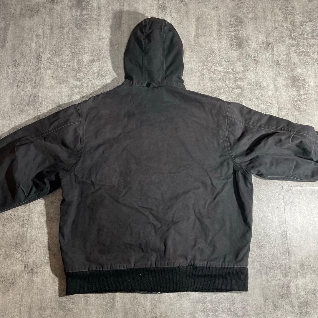 90'sWallsウォールズ ダック地アクティブジャケット裏地ボア黒フェードXL