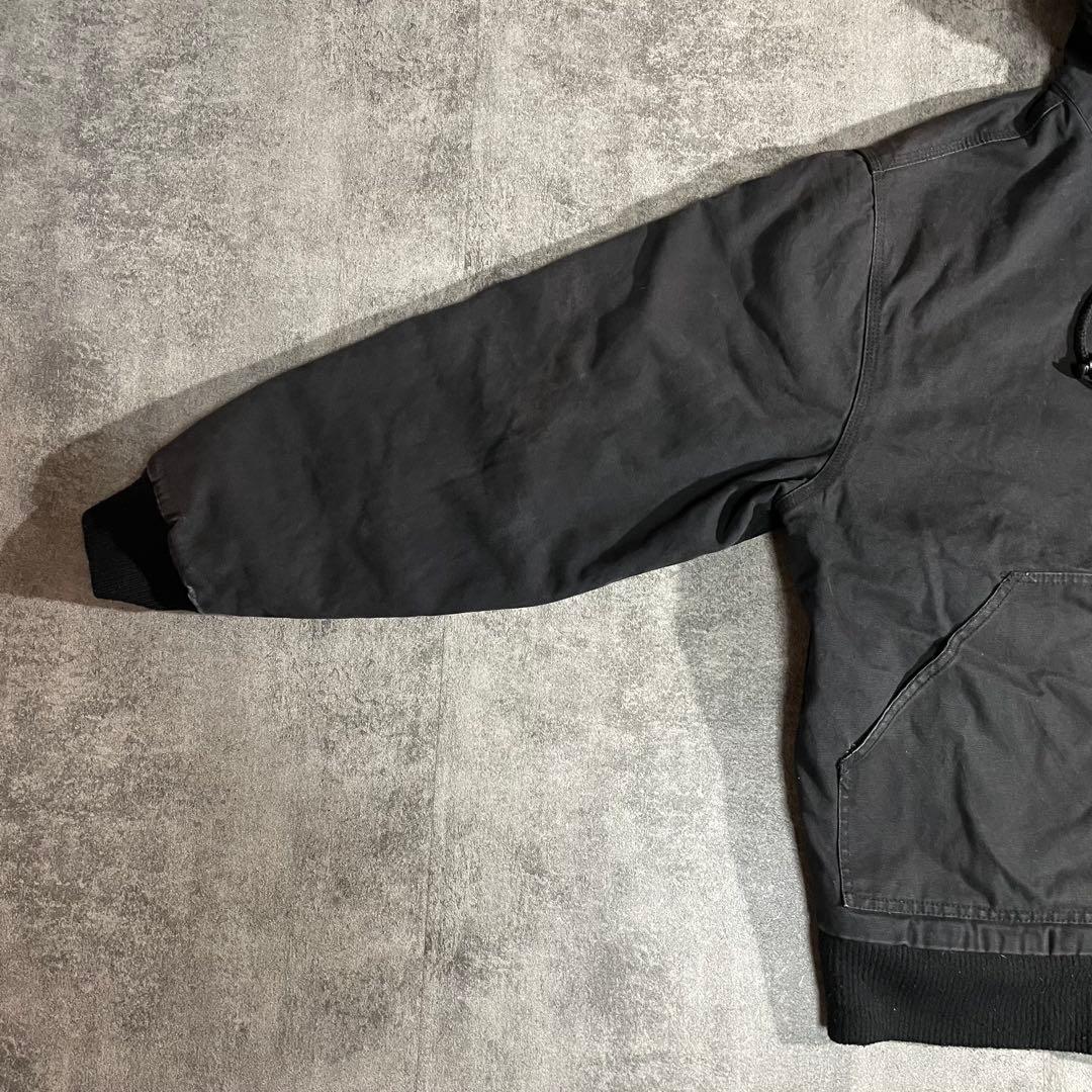 90'sWallsウォールズ ダック地アクティブジャケット裏地ボア黒フェードXL