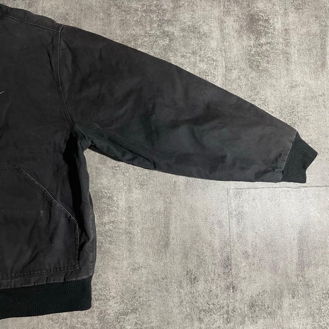 90'sWallsウォールズ ダック地アクティブジャケット裏地ボア黒フェードXL