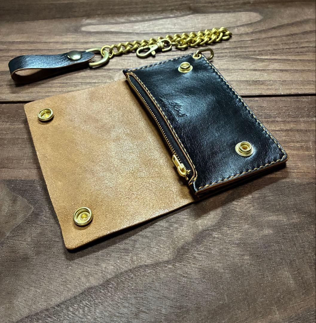 本革ミドルトラッカーウォレット