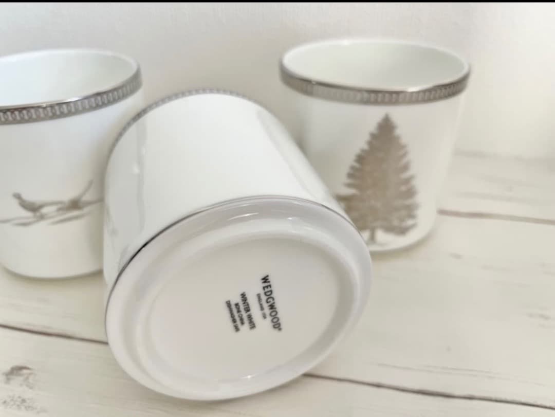 専用ウェッジウッドウィンターホワイト キャンドルホルダー