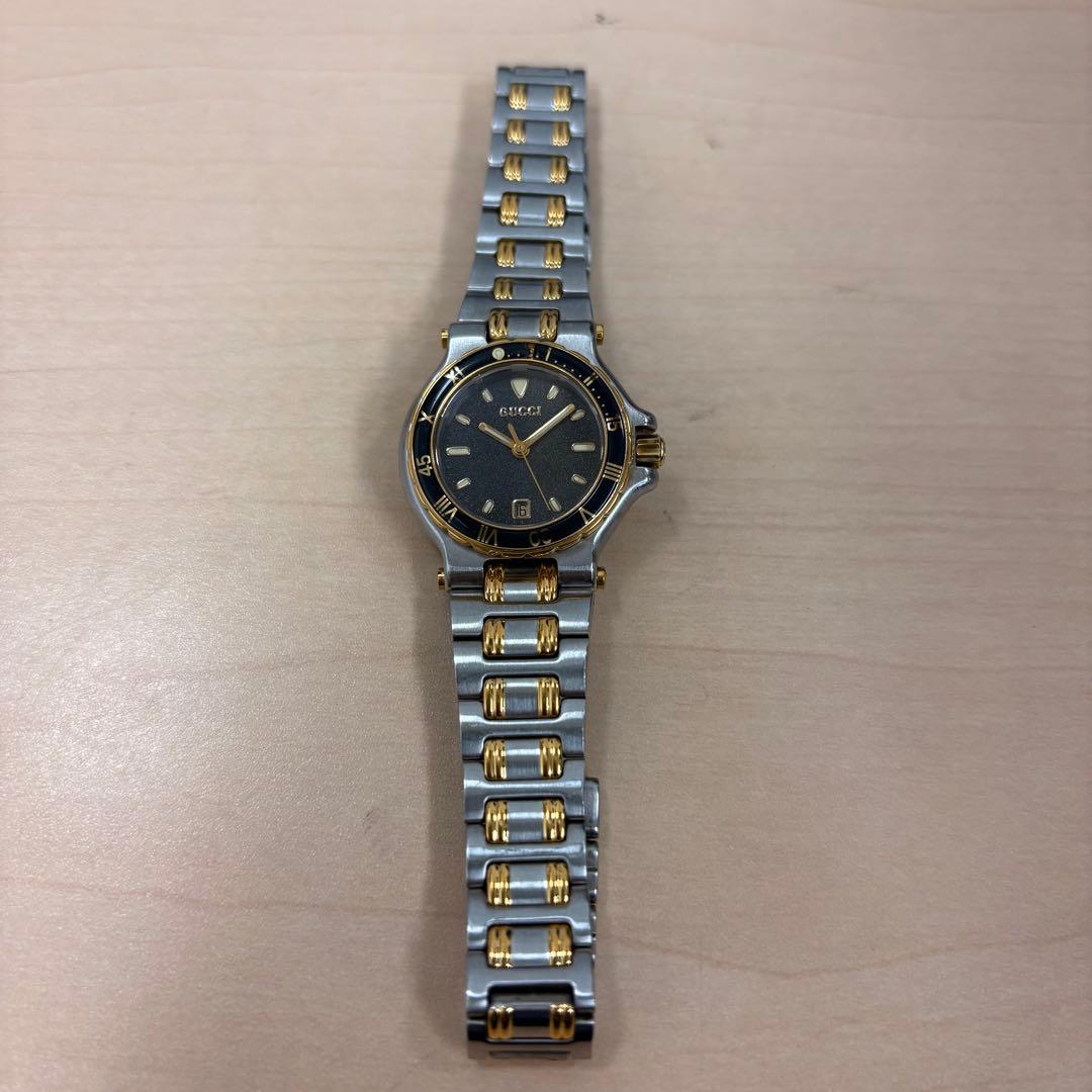 【稼動品】GUCCI グッチ 9200L コンビ レディース 腕時計 ダイバー