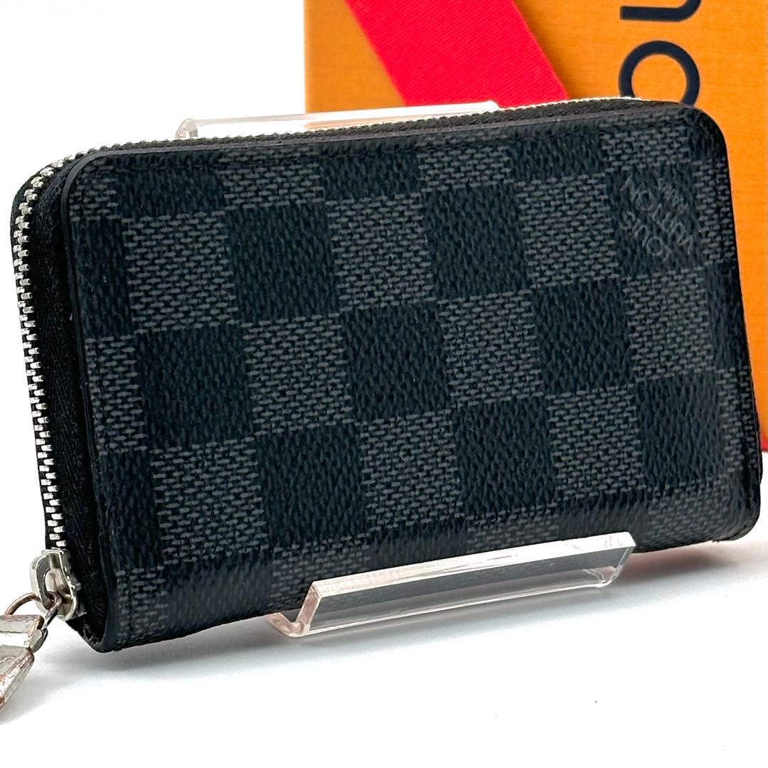 【極美品】ルイヴィトン ダミエグラフィット ジッピーパース 小銭入れ 黒