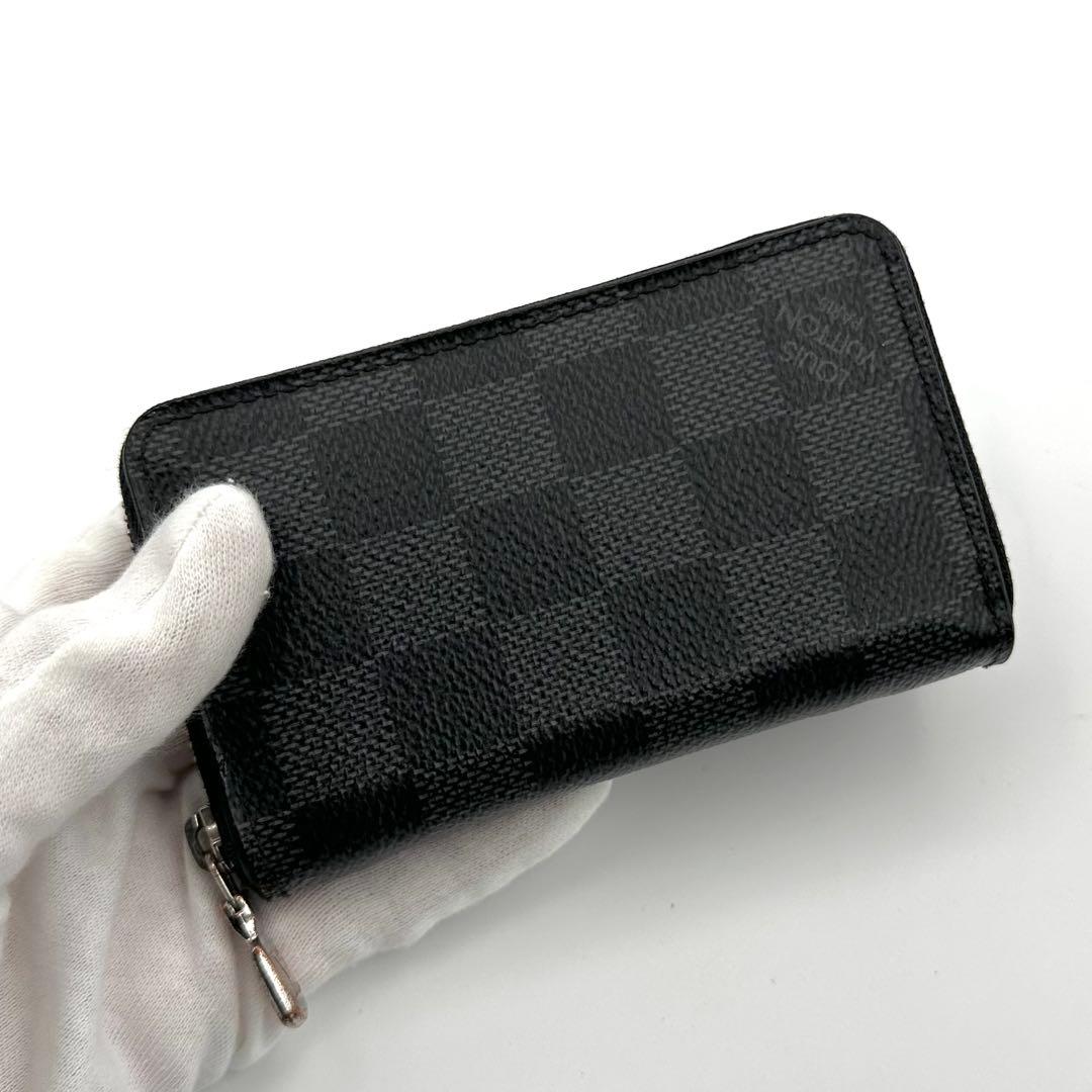 【極美品】ルイヴィトン ダミエグラフィット ジッピーパース 小銭入れ 黒