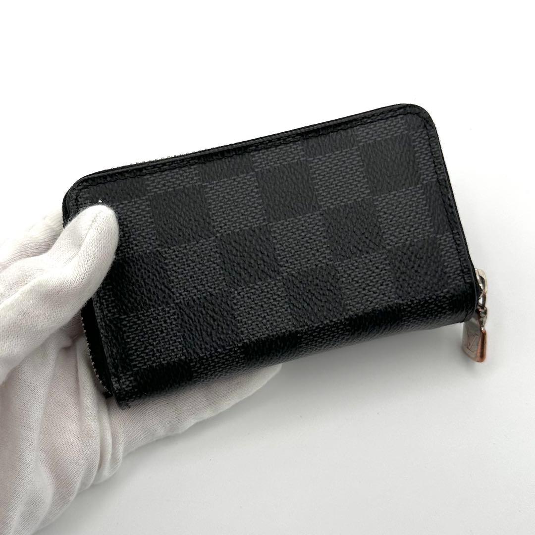 【極美品】ルイヴィトン ダミエグラフィット ジッピーパース 小銭入れ 黒