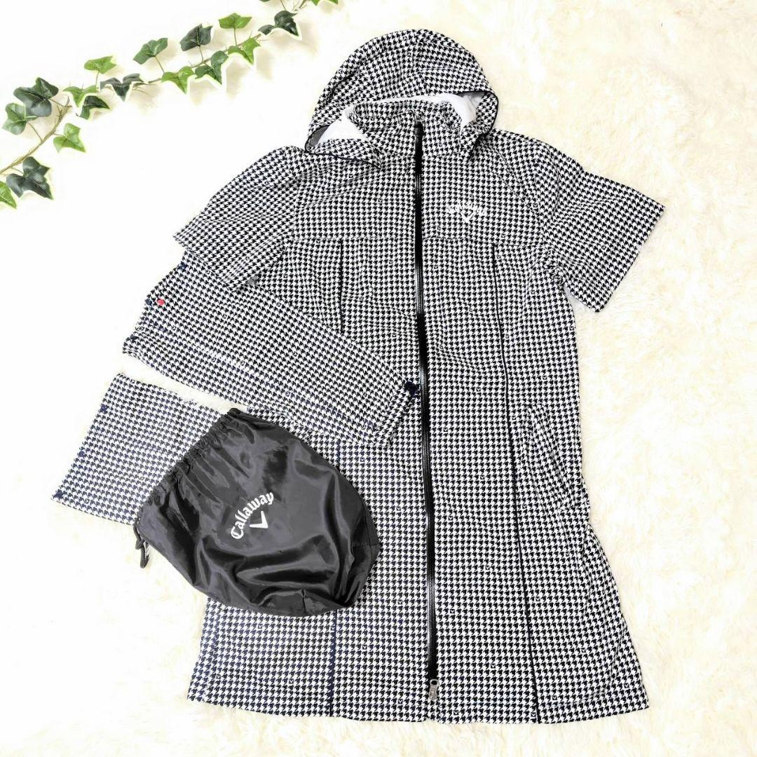 【極美品】Callaway(キャロウェイ)4way 千鳥柄 レインコート