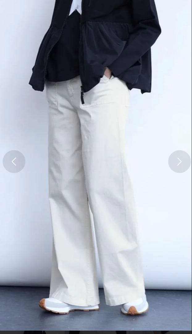 LASUD ラシュッド セミフレアパンツ resilニット2点セット