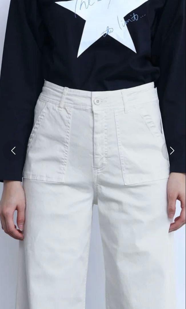 LASUD ラシュッド セミフレアパンツ resilニット2点セット