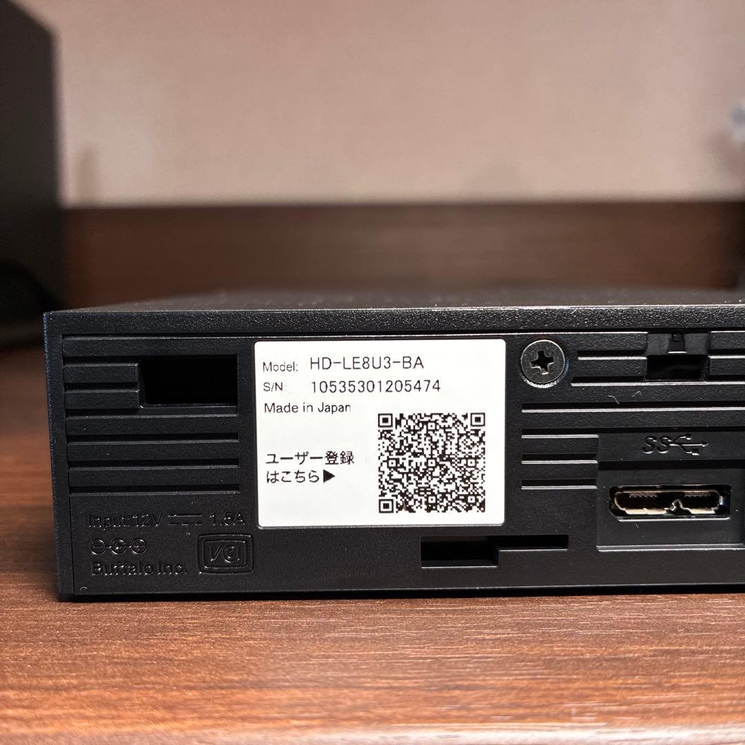 ダ*ィ様 8TB BUFFALO USB 3.2(Gen 1)対応 外付けHDD