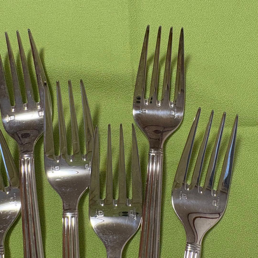サラダフォーク 6本 christofle クリストフル アリア 中古