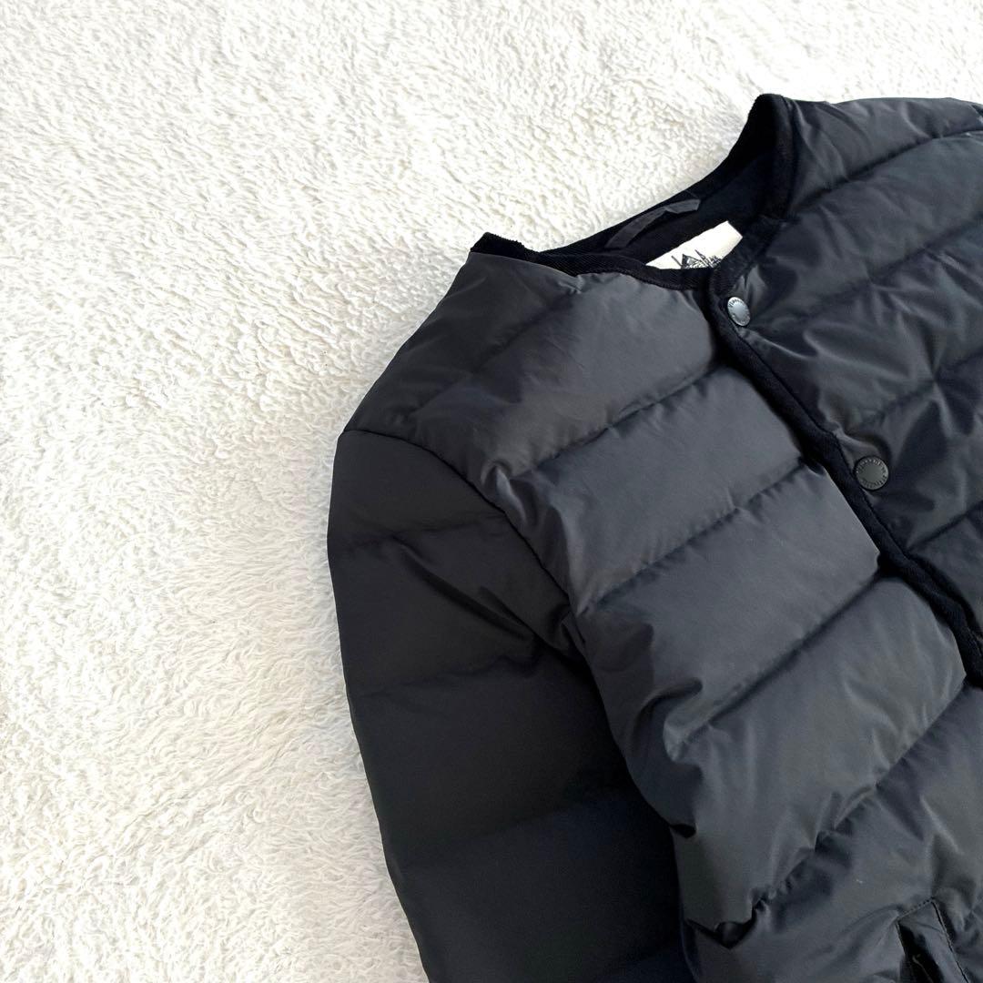 美品 バンソンエミレイユ ステッチレスダウンカーディガン 黒 ダウンジャケット