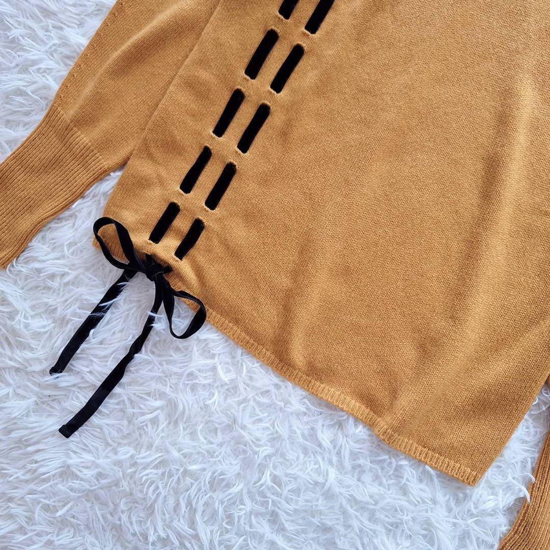 美品✨ADEAM カシミヤ100% ニットプルオーバー アイボリー リボン