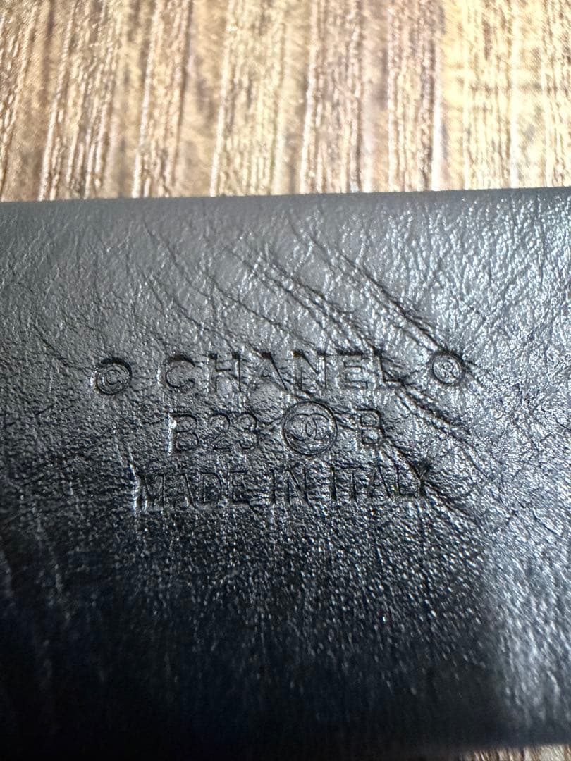 CHANEL 限定レザーベルト P23OB XS〜Sサイズ