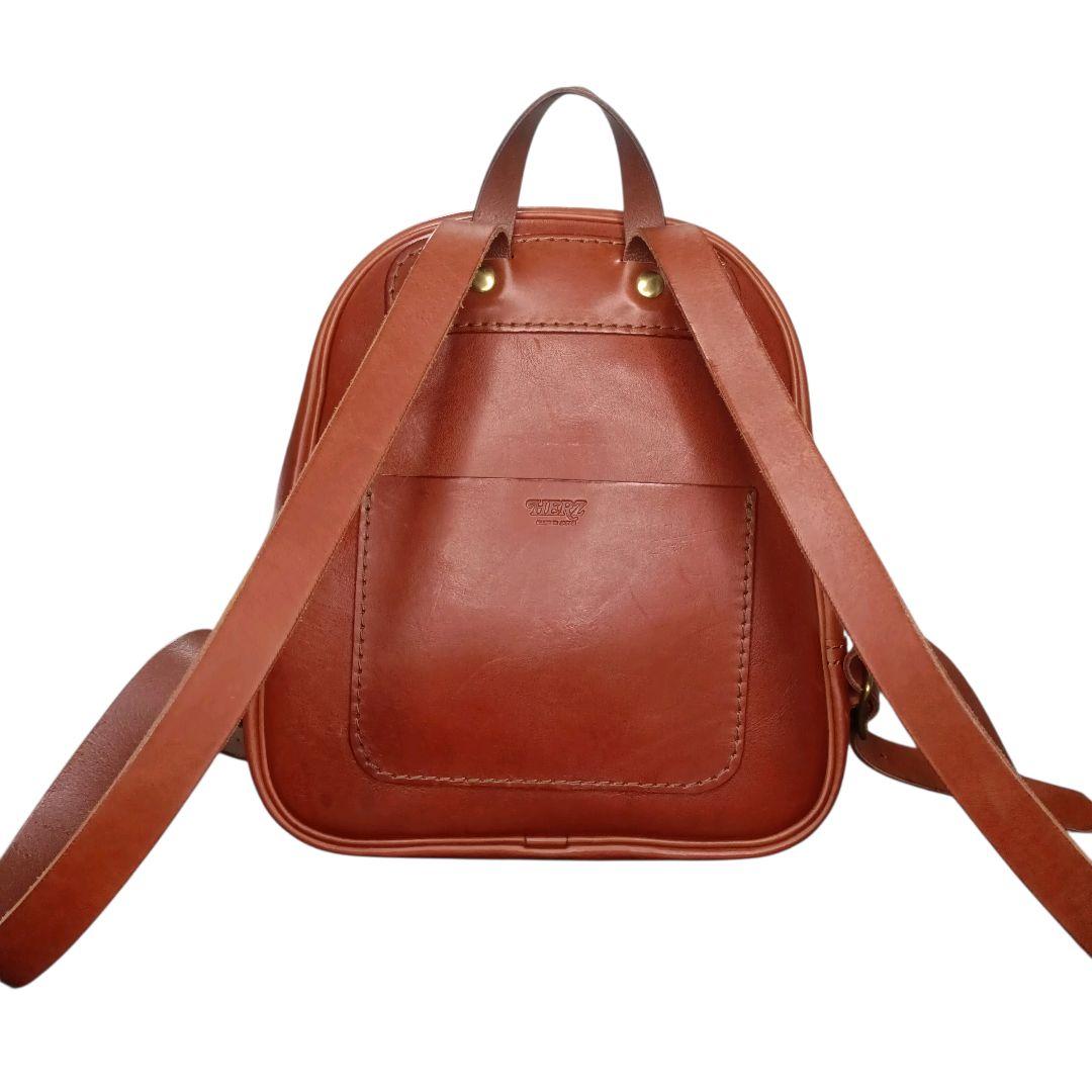 現行✨HERZ コロンとした可愛いフォルムの前ポッケミニリュック R20 チョコ