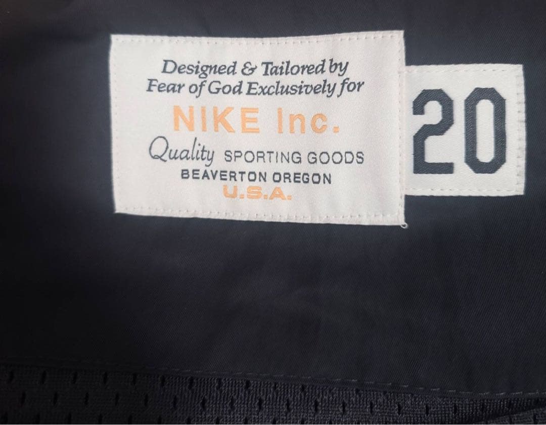 FEAR OF GOD ×NIKE NBA ナイキ 半袖ジャケット 2XL相当