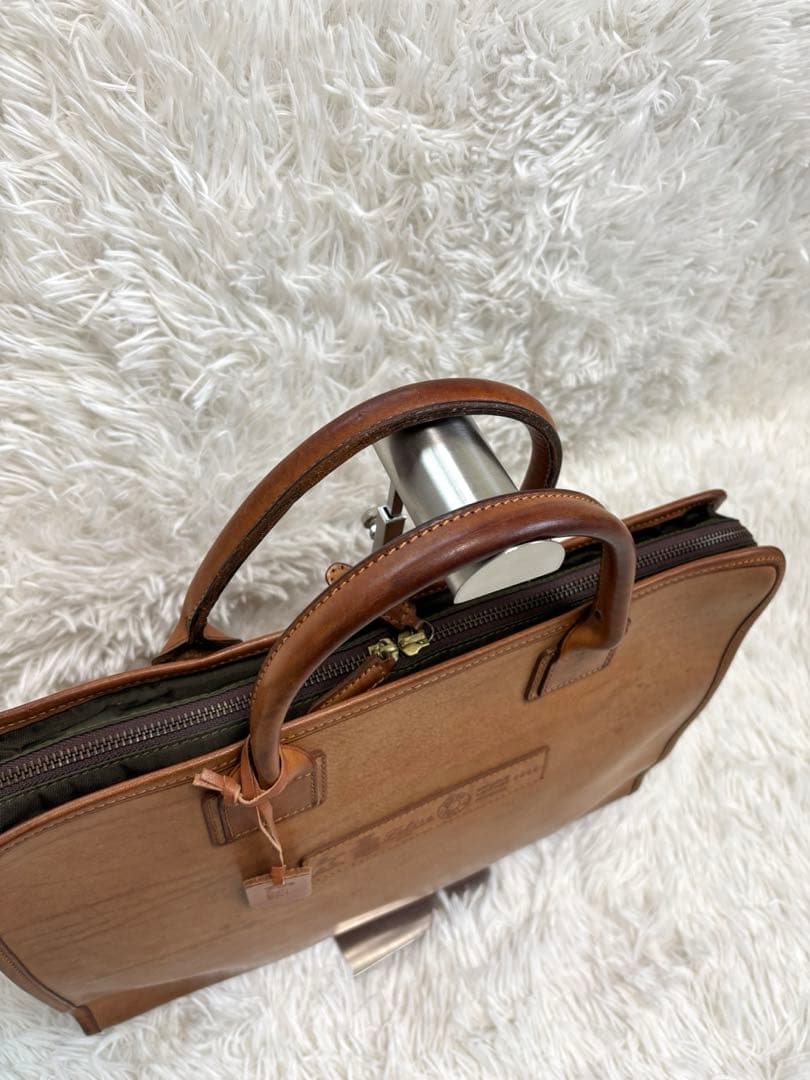 Felisi フェリージ 9884 ブリーフケース ビジネスバッグ レザー 茶