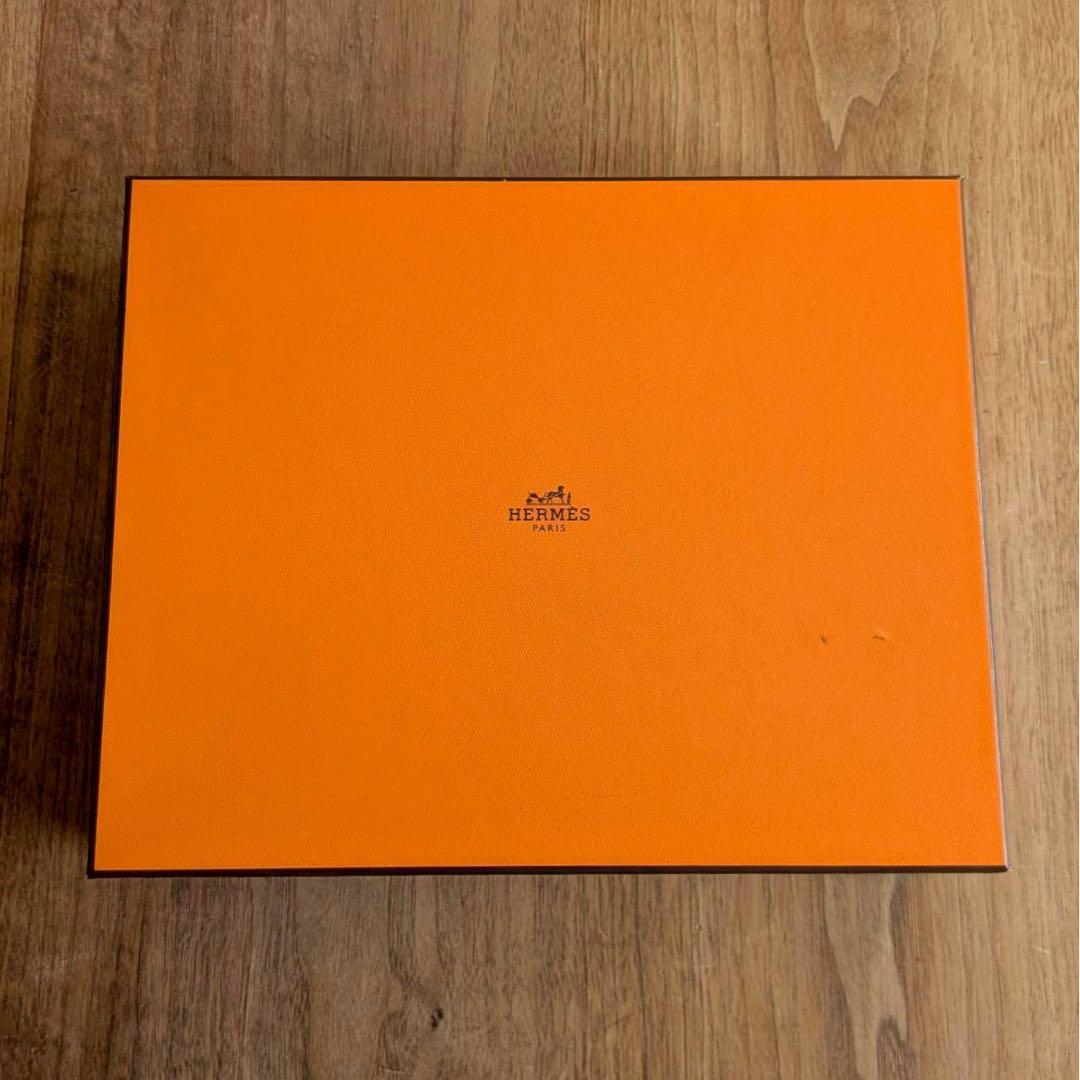 新品 タグ付き エルメス カシミヤ 1マフラーブルー ネイビー イギリス製