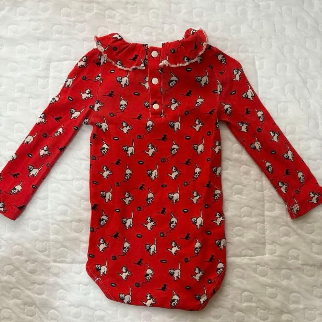 Misha & Puff 赤猫onesie 12-18m