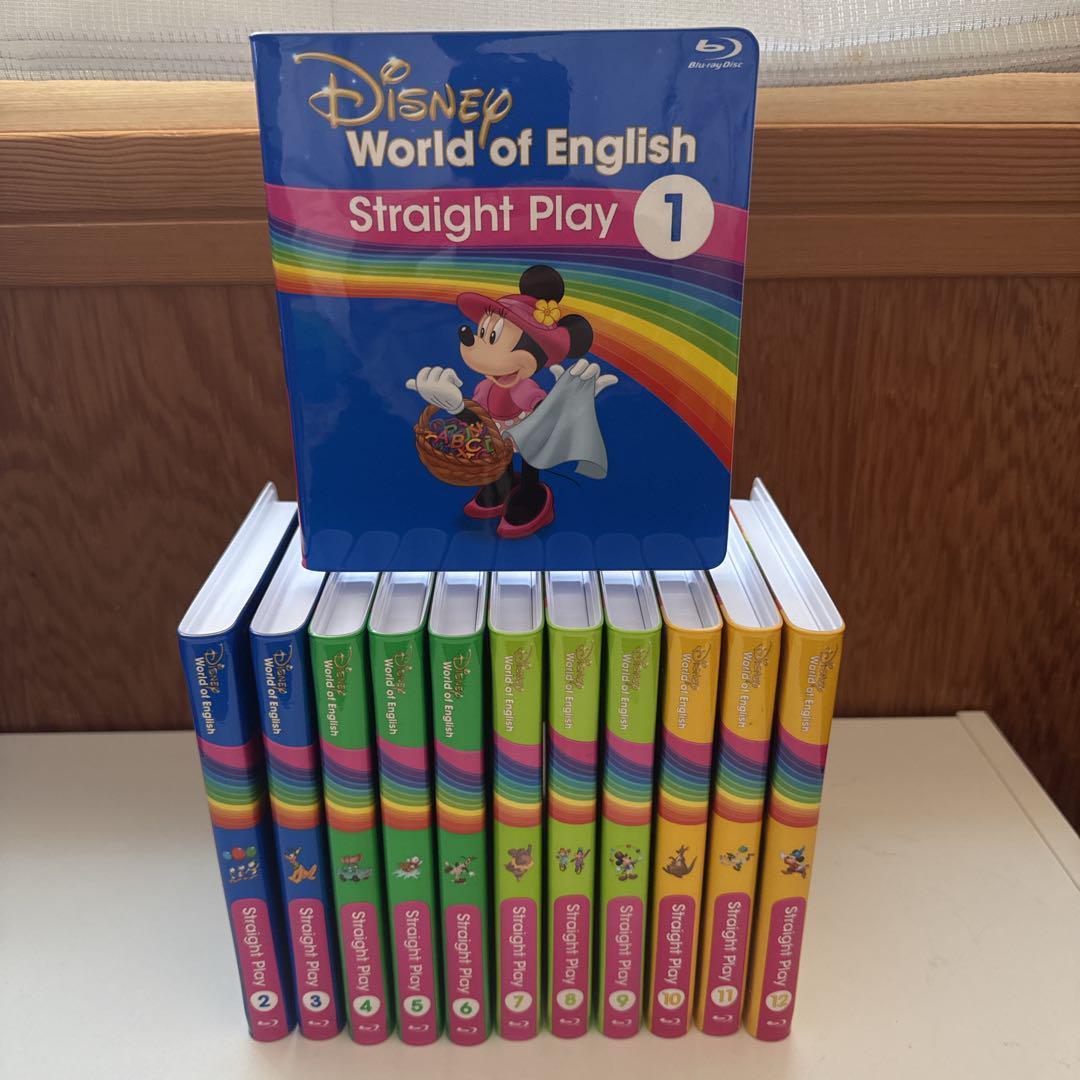 最新　ストレートプレイ ブルーレイ　DWE　ディズニー英語【比較的良好】
