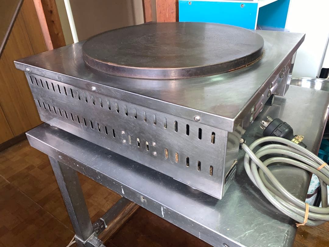 業務用　クレープ焼き機　エイシン　EISHN 焼面41センチ　200V