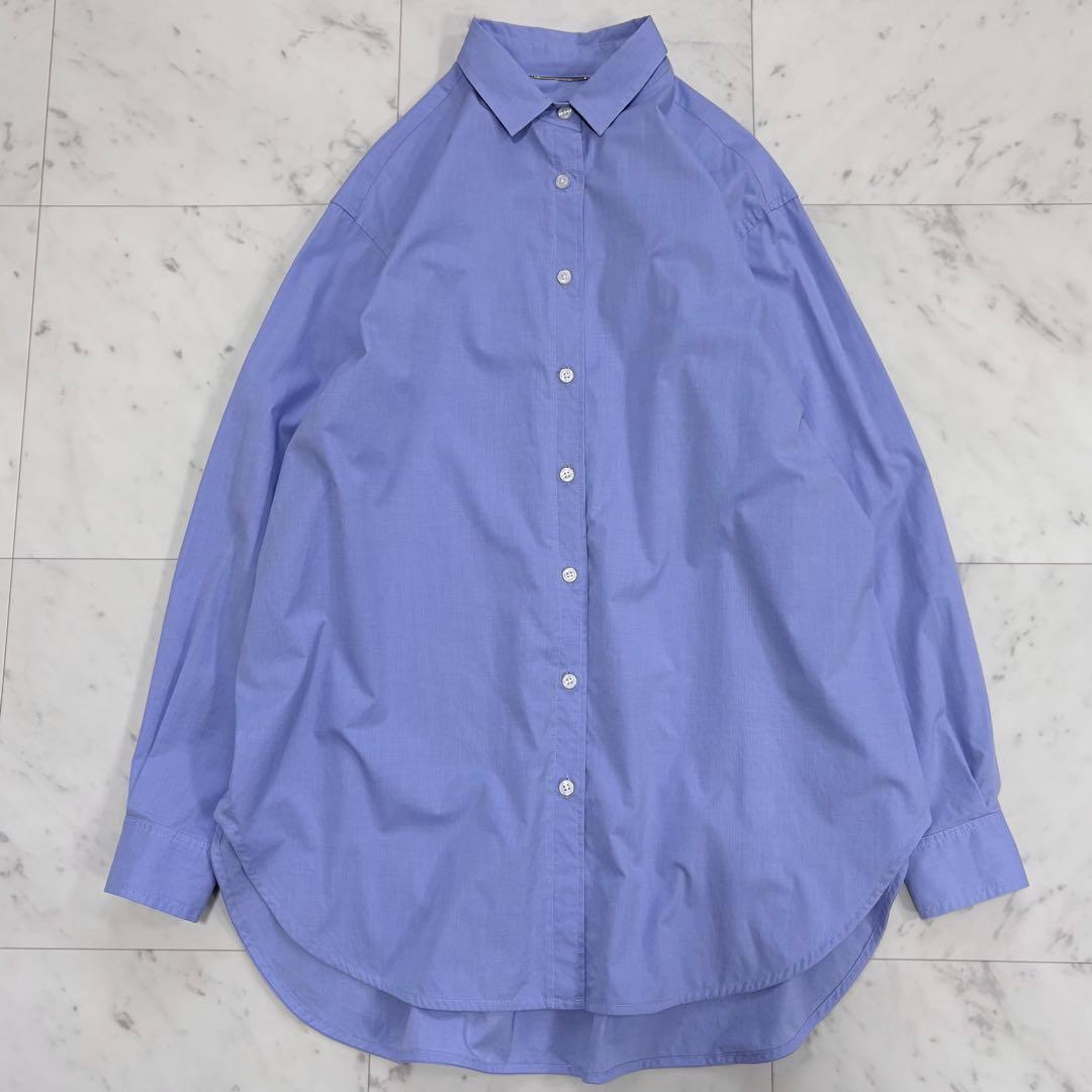 美品✨アパルトモン　ドゥーズィエムクラス　Aラインシャツ　オーバーサイズ　青