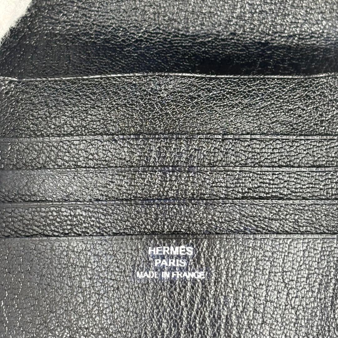 112 HERMES ベアン　レクトベルソ　三つ折り財布　あんしん鑑定済み