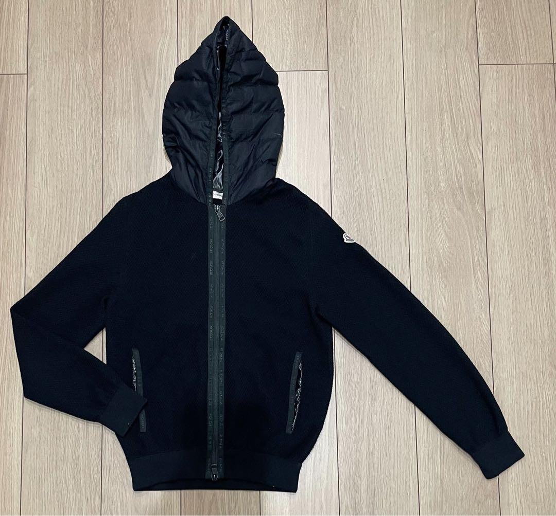 ［極美品］モンクレール　パーカー　ブラック　サイズS