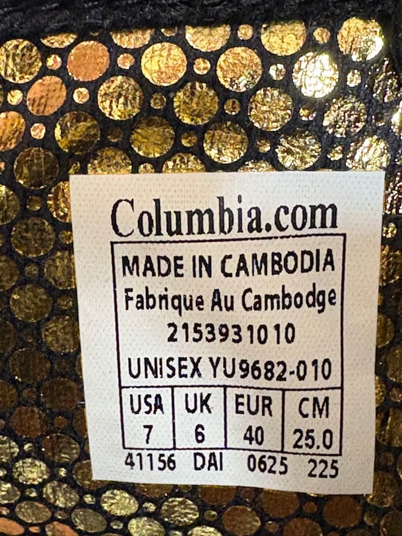 ■新品★コロンビアサップランドフォーチャッカ ウォータープルーフ　オムニヒート