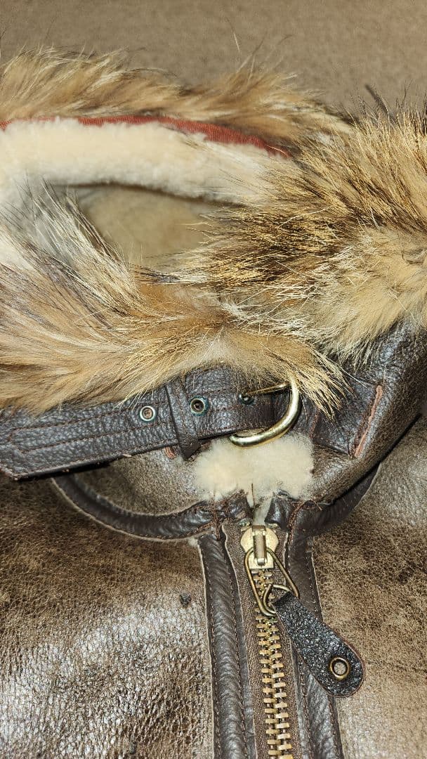 Orchard Motorcycle USAムートンジャケットコヨーテファー34