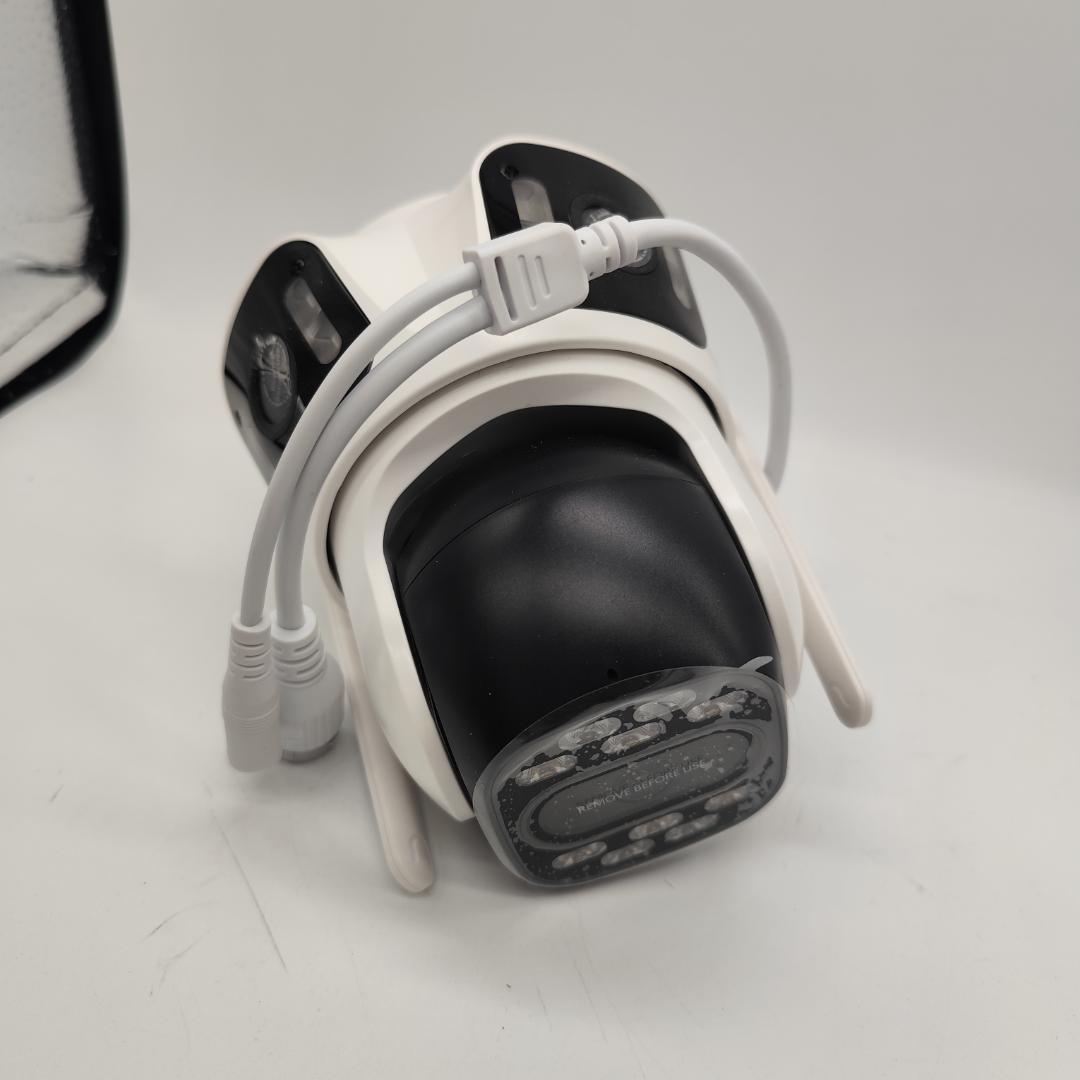 トリプルレンズ 屋外監視カメラ 3-in-1カメラ 360°パン/チルト自動追跡