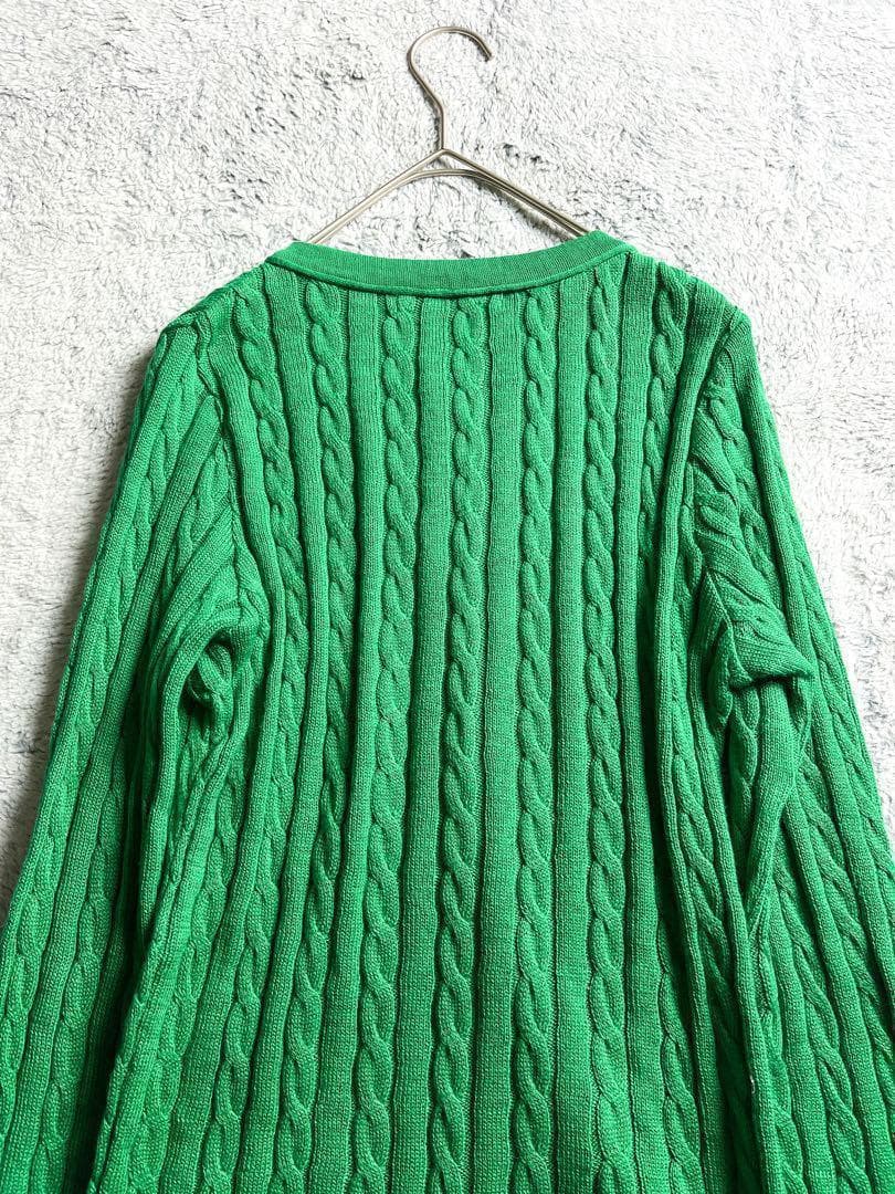 【umii908】45R コットン100% ケーブルニットカーディガン 2