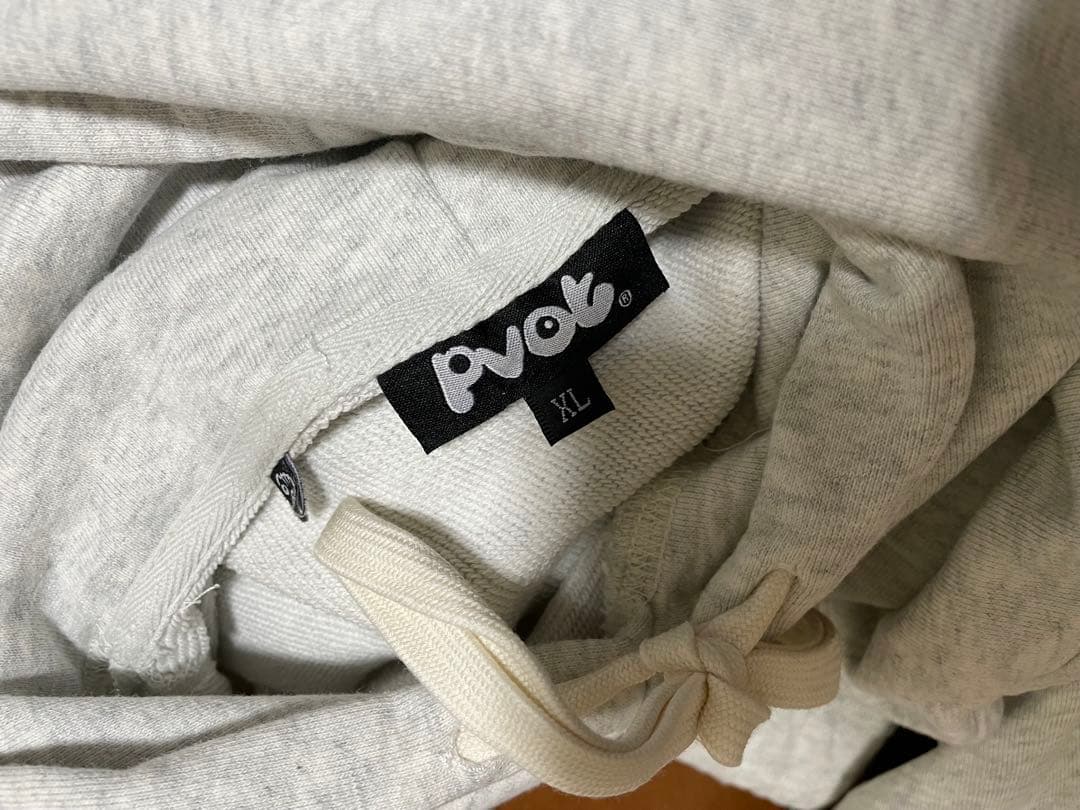 PVOT スウェットパーカー上下セットアップ　グレー
