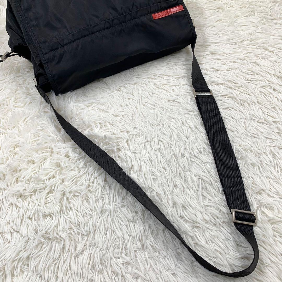 【✨極美品✨】プラダスポーツ メッセンジャーバッグ ナイロン ブラック