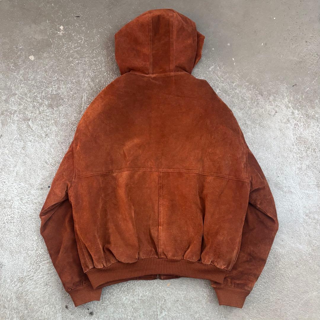 80s CHAMBERS イタリア製 スエードジップフーディー