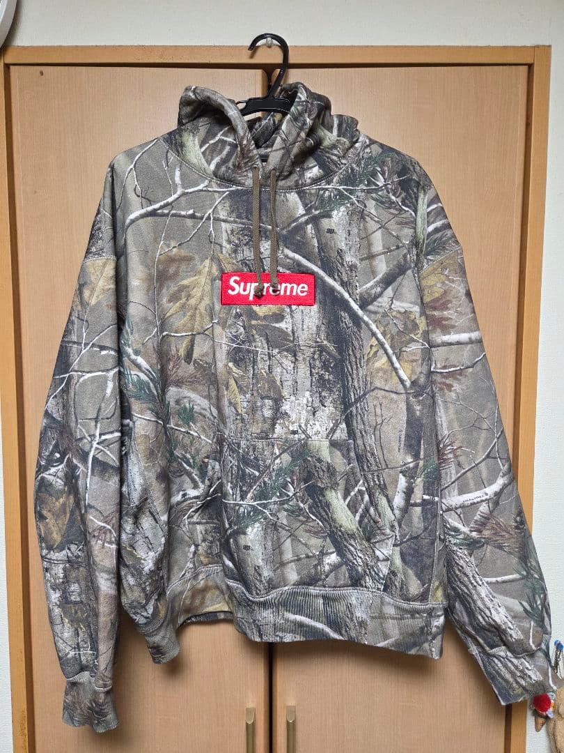 トップス Supreme Box logo Hooded sweatshirt camo