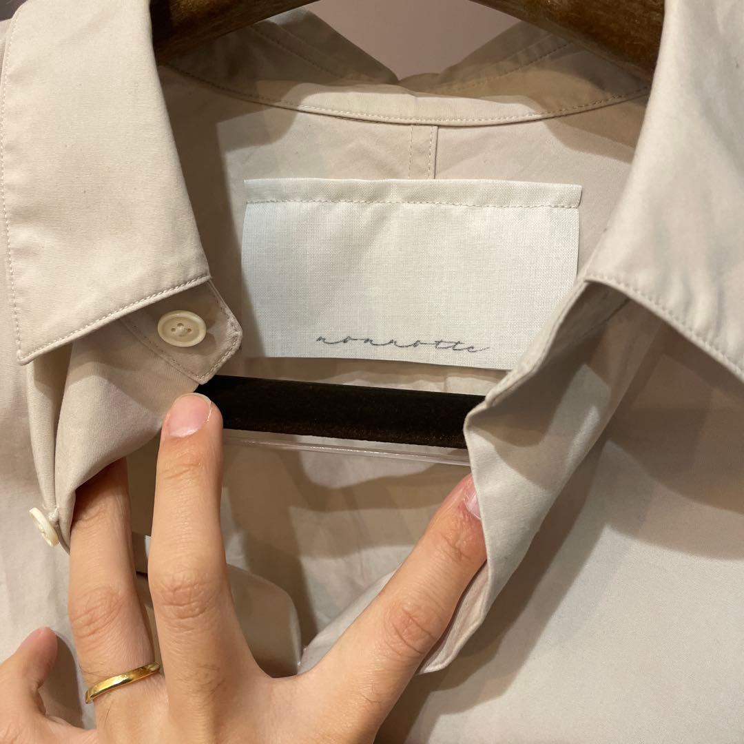 〈nonnotte〉Draping Shirt Type A