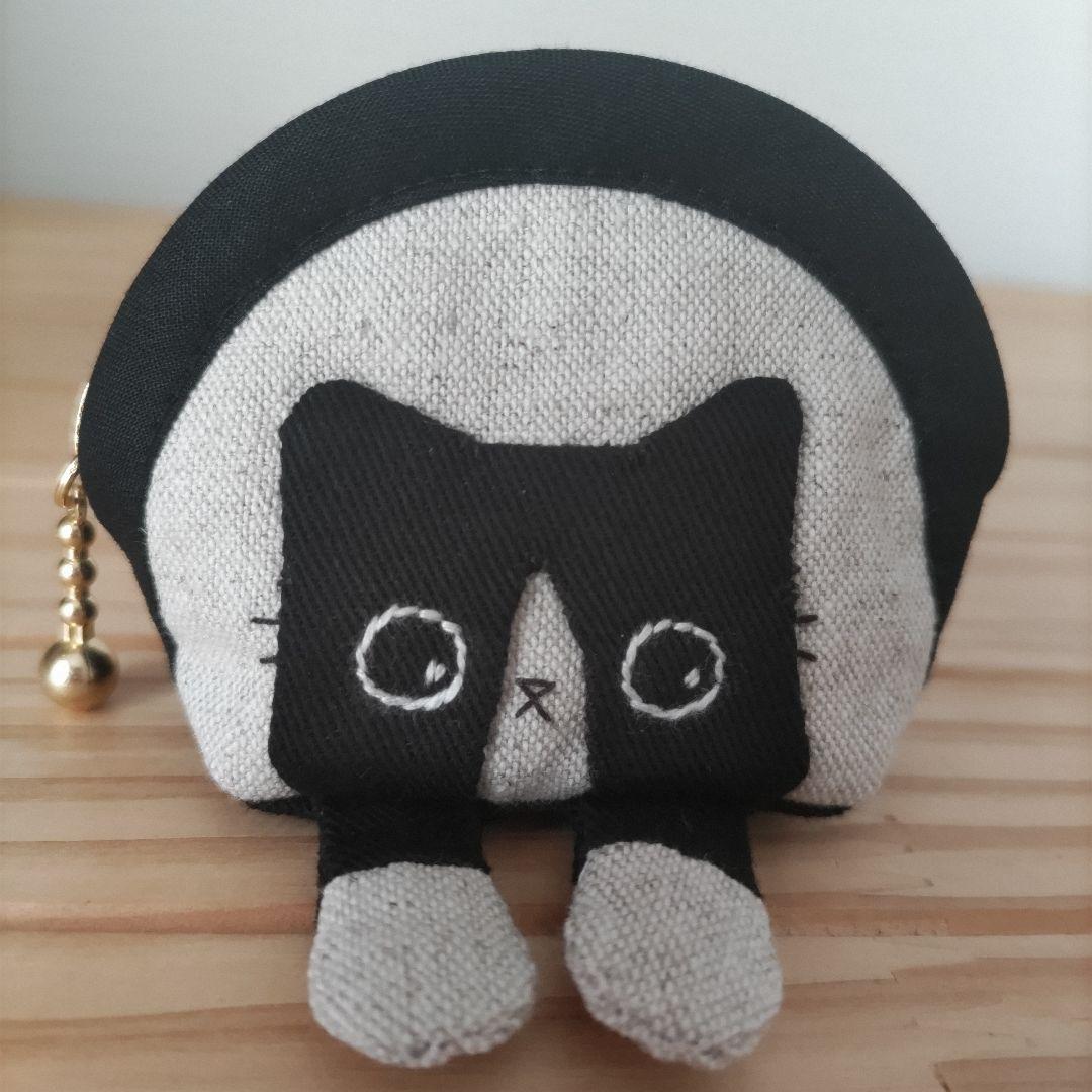 【ひめページ2】ミニミニポーチ☆黒猫、ハチワレ猫