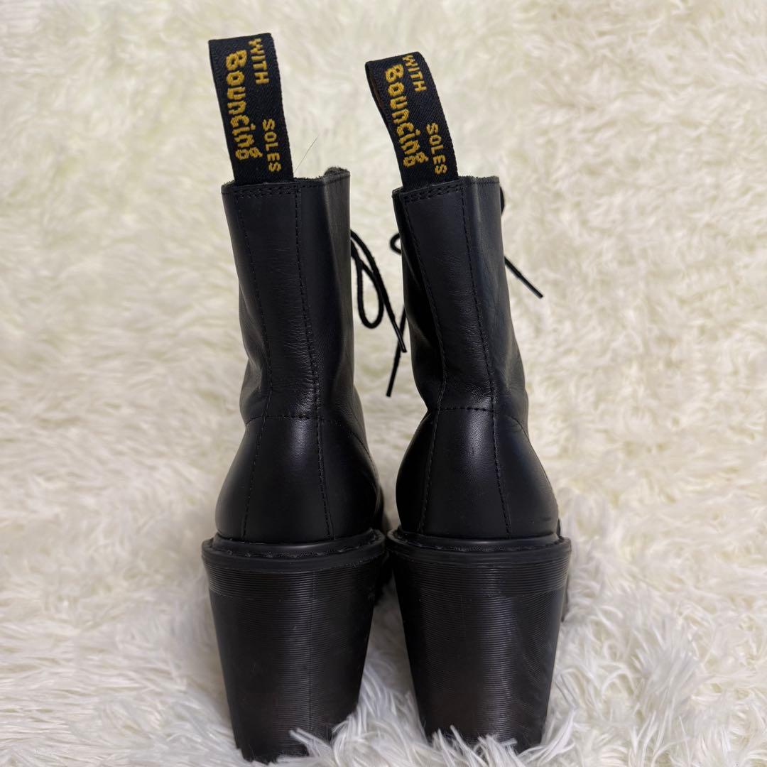 Dr.Martens チャンキーヒールブーツ ブラック 10ホール 24cm