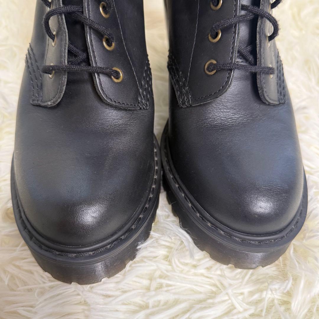 Dr.Martens チャンキーヒールブーツ ブラック 10ホール 24cm