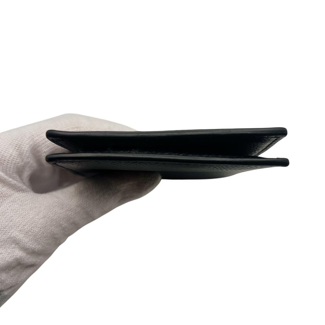 Dunhill ブラック マネークリップ メンズ 折り財布 7657