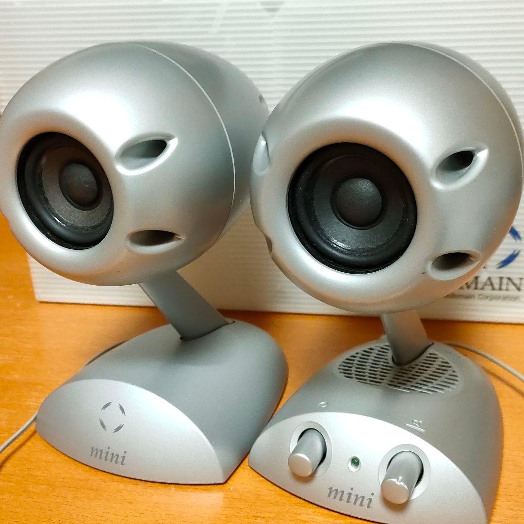 TIMEDOMAIN mini スピーカー シルバー アダプター付