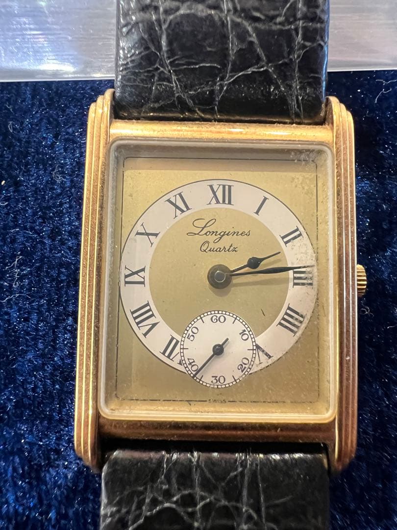 【希少/不動品】ロンジン 150周年記念モデル クォーツ 腕時計 ローマン文字盤